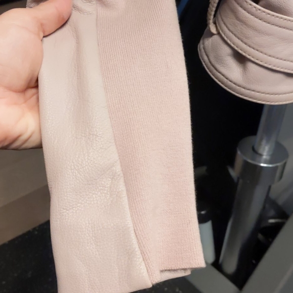 Bcbg pink leather jacket - Picture 6 of 8